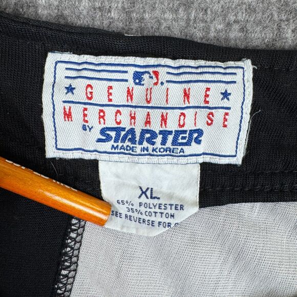 Vintage Starter Chicago White Sox Baseball Jersey Men's XL Black MLB Retro 90s - Picture 3 of 7